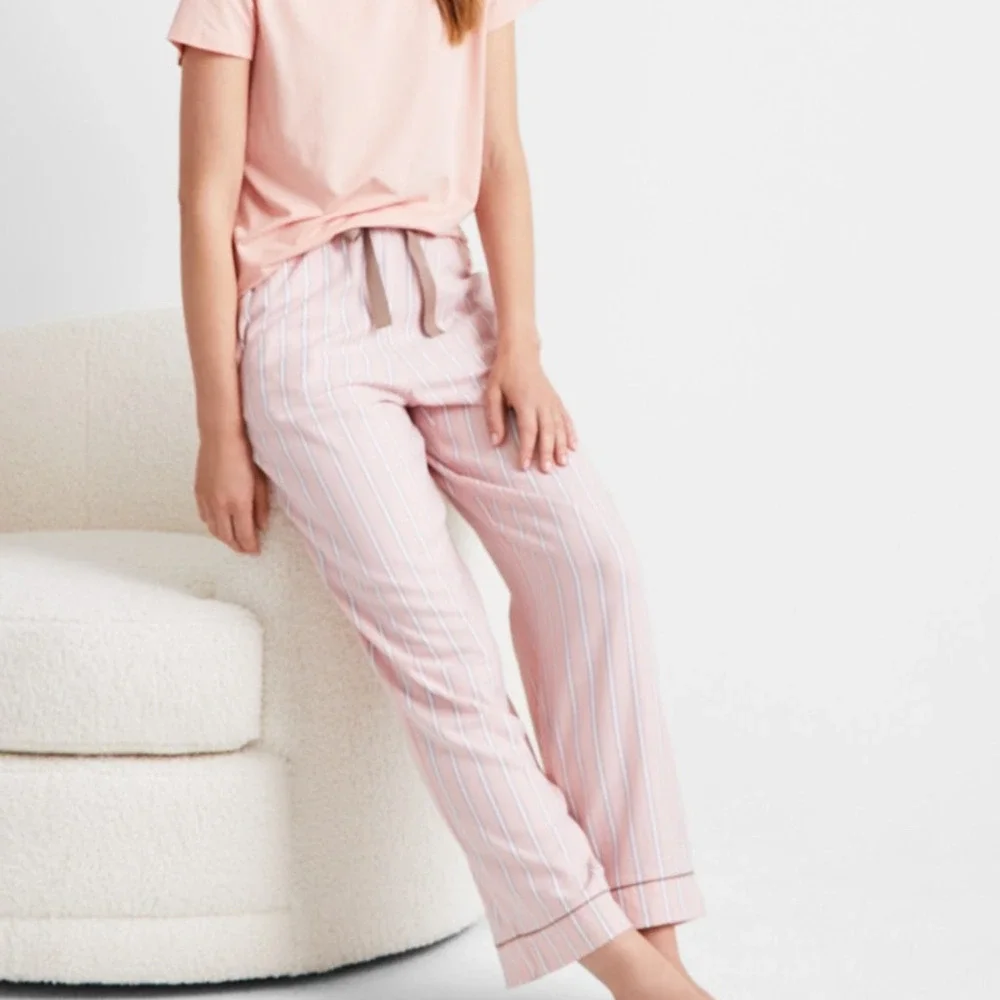 Brand New State of Day Women's Size XL Orange White Lounge Pants Sleepwear